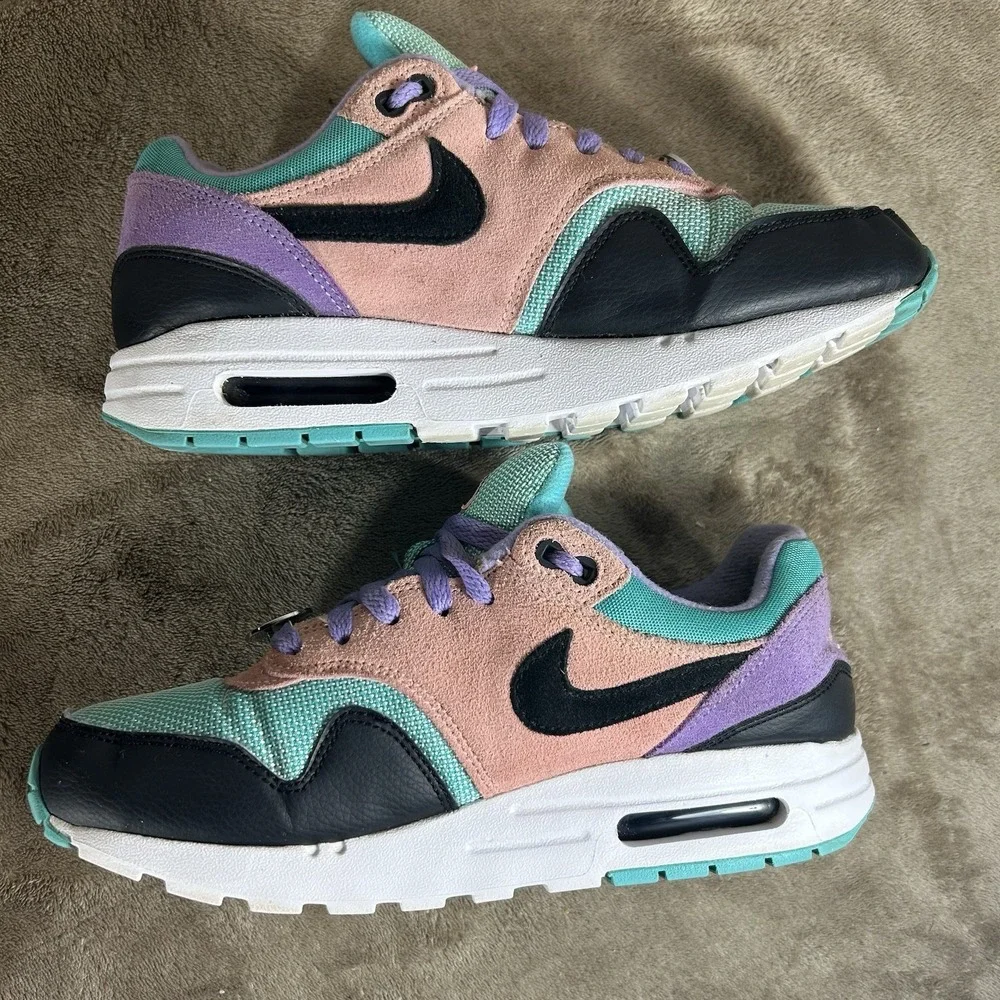 Nike Air Max 1 Have A Nike Day Youth 7Y Womens 8.5 Smiley Face AT8131-001